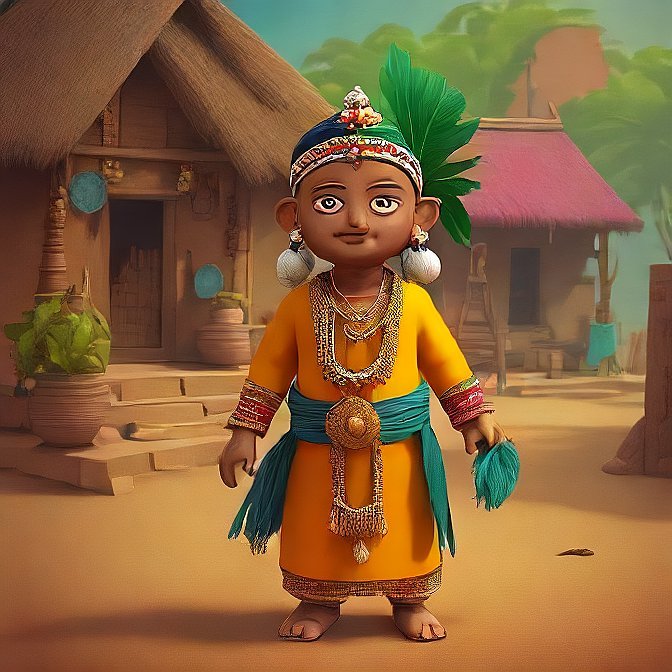 3D cartoon character art